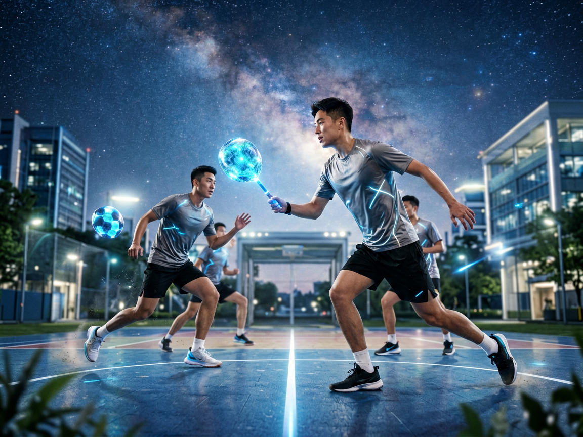 星空XK智能约战系统界面，运动爱好者在线匹配球友并预订运动场地